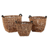 Basket set DKD Home Decor Natural Wood Natural Fibre (3 Pieces)-2