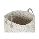 Basket set DKD Home Decor White Grey Light grey (2 Pieces) (2 Units)-3
