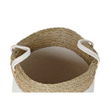 Basket set DKD Home Decor White Cotton Natural Fibre (41 x 41 x 52,5 cm) (7 Pieces)-2