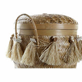 Basket set DKD Home Decor 39 x 39 x 55 cm Bamboo Fringe Boho-1
