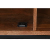 TV furniture DKD Home Decor Brown Teak Metal (125 x 40 x 55 cm)-1