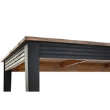 Dining Table DKD Home Decor Natural Black Metal Mango wood (200 x 90 x 75 cm)-3
