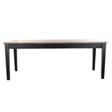Dining Table DKD Home Decor Natural Black Metal Mango wood (200 x 90 x 75 cm)-2