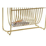 Magazine rack DKD Home Decor Mirror Golden Metal (76 x 35 x 83 cm)-4