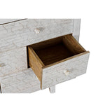 Chest of drawers DKD Home Decor White Multicolour Metal Mango wood Indian Man 30 x 40 cm 112 x 35 x 75 cm-5