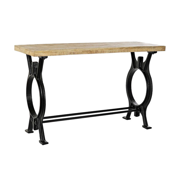 Console DKD Home Decor Natural Black Metal Vintage Mango wood industrial (120 x 45 x 76 cm)-0