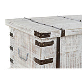 Chest DKD Home Decor Metal White Mango wood (116 x 40 x 45 cm)-4
