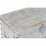 Chest DKD Home Decor 88 x 40 x 45 cm White Brass Mango wood-5