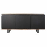 Sideboard DKD Home Decor   Black Brown Mango wood 160 x 42 x 72 cm-1