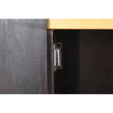 Sideboard DKD Home Decor Wood Metal Black 80 x 40 x 120 cm-2
