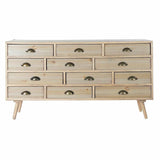 Chest of drawers DKD Home Decor Natural Wood MDF Navy Blue Light grey (120 x 36 x 68 cm)-3