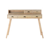 Desk DKD Home Decor White Magenta Natural Navy Blue Wood MDF Wood 120 x 50 x 98,5 cm-3
