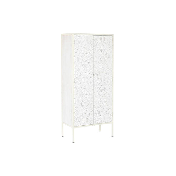 Cupboard DKD Home Decor   Fir MDF Wood White 60 x 34 x 138 cm-0