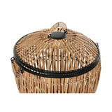 Set of Baskets DKD Home Decor Natural 48 x 48 x 55 cm Black Metal (2 Units)-2