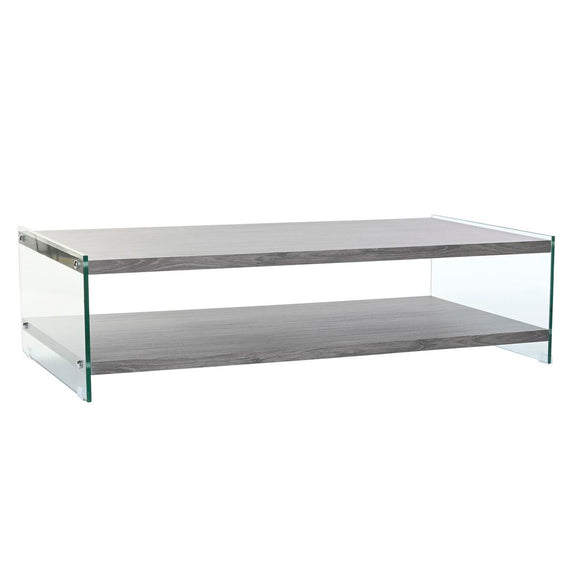 Centre Table DKD Home Decor Grey Transparent Crystal MDF Wood 130 x 65 x 35,5 cm-0