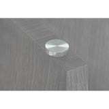 Dining Table DKD Home Decor Crystal Grey Metal Transparent 160 x 90 x 75 cm 30 x 40 cm MDF Wood-6