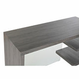 Desk DKD Home Decor Crystal Grey Transparent MDF Tempered Glass (120 x 50 x 76 cm)-1