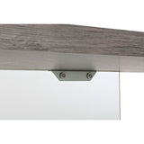 Desk DKD Home Decor Crystal Grey Transparent MDF Tempered Glass (120 x 50 x 76 cm)-5