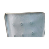 Armchair DKD Home Decor Sky blue Natural Polyester Wood 67 x 75 x 96 cm-5