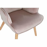 Armchair DKD Home Decor Pink Polyester Wood 67 x 69 x 96 cm 75 x 69 x 96 cm-7
