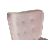 Armchair DKD Home Decor Pink Polyester Wood 67 x 69 x 96 cm 75 x 69 x 96 cm-6