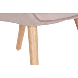 Armchair DKD Home Decor Pink Polyester Wood 67 x 69 x 96 cm 75 x 69 x 96 cm-5