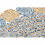 Carpet DKD Home Decor Blue Multicolour Indian Man (200 x 200 x 1 cm)-2