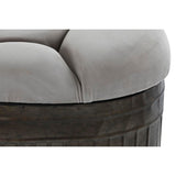 Bench DKD Home Decor   Beige Metal Polyester Dark brown (121 x 44 x 47,5 cm)-1