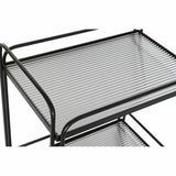 Serving trolley DKD Home Decor Black Metal Crystal 60,5 x 40,5 x 75,5 cm-1