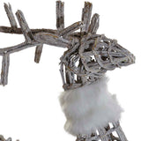 Christmas bauble DKD Home Decor LED Light White wicker 60 x 30 x 37 cm (3 Pieces)-3