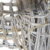 Christmas bauble DKD Home Decor Reindeer White Brown wicker 58 x 30 x 30 cm (3 Pieces)-1