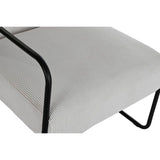 Armchair DKD Home Decor Black Polyester White Iron (64 x 74 x 79 cm)-2