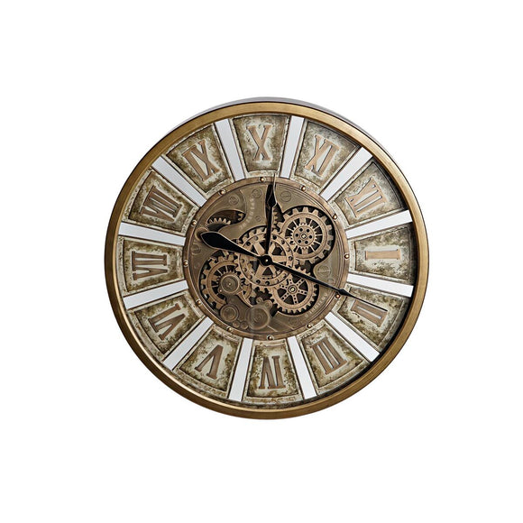 Wall Clock DKD Home Decor Gears Golden Iron 72 x 8,5 x 72 cm-0