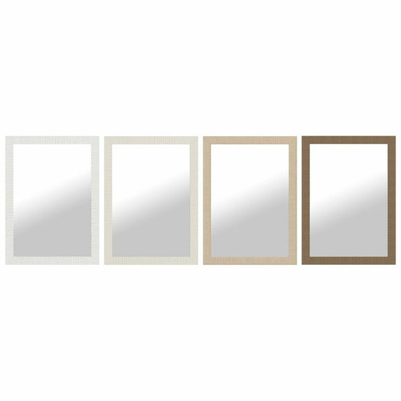 Wall mirror DKD Home Decor Brown Black Dark grey Ivory 70 x 2 x 97 cm (4 Units)-0