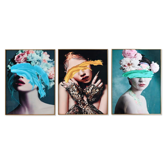 Painting DKD Home Decor Aluminium MDF Wood 60 x 3 x 80 cm-0