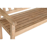 Bench DKD Home Decor Relax 120 x 44 x 87 cm Natural Mindi wood Aluminium-3