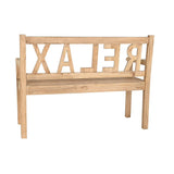 Bench DKD Home Decor Relax 120 x 44 x 87 cm Natural Mindi wood Aluminium-4