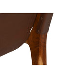 Armchair DKD Home Decor Natural Dark brown Teak 66 x 73 x 77 cm-1