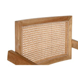 DKD Home Decor Dining Chair Natural Teak Rattan 58 × 56 82 cm