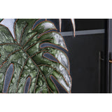 Sideboard DKD Home Decor 85 x 35 x 155 cm Crystal Black Golden Metal Brown Transparent Green Dark brown-2