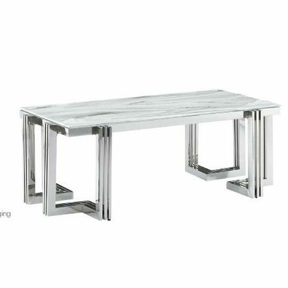 Dining Table DKD Home Decor Crystal Steel (180 x 90 x 76 cm)-0