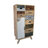 Chest of drawers DKD Home Decor Metal Colonial Mango wood 55 x 30 x 110 cm-0