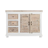 Sideboard DKD Home Decor White Natural Wood Mango wood 122 x 25 x 91 cm-6