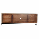 TV furniture DKD Home Decor 180 x 40 x 60 cm Black Metal White Mango wood-3