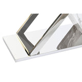 Console DKD Home Decor White Grey Silver Crystal Steel 120 x 40 x 75 cm-2