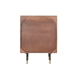 Chest of drawers DKD Home Decor Black Golden Metal Dark brown Mango wood Modern (70 x 45 x 92 cm)-1
