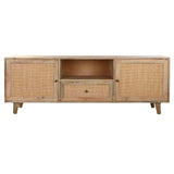 TV furniture DKD Home Decor Natural Brown Mango wood 180 x 40 x 60 cm-9