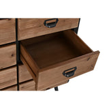 Chest of drawers DKD Home Decor Brown Black Metal Fir Loft 114 x 42 x 96 cm-2