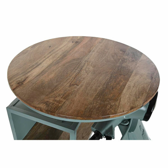 Table DKD Home Decor Blue Brown Green Iron Mango wood 116 x 72 x 110 cm-0