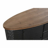 Sideboard DKD Home Decor 145,5 x 45 x 76 cm Fir Black Metal Brown-1